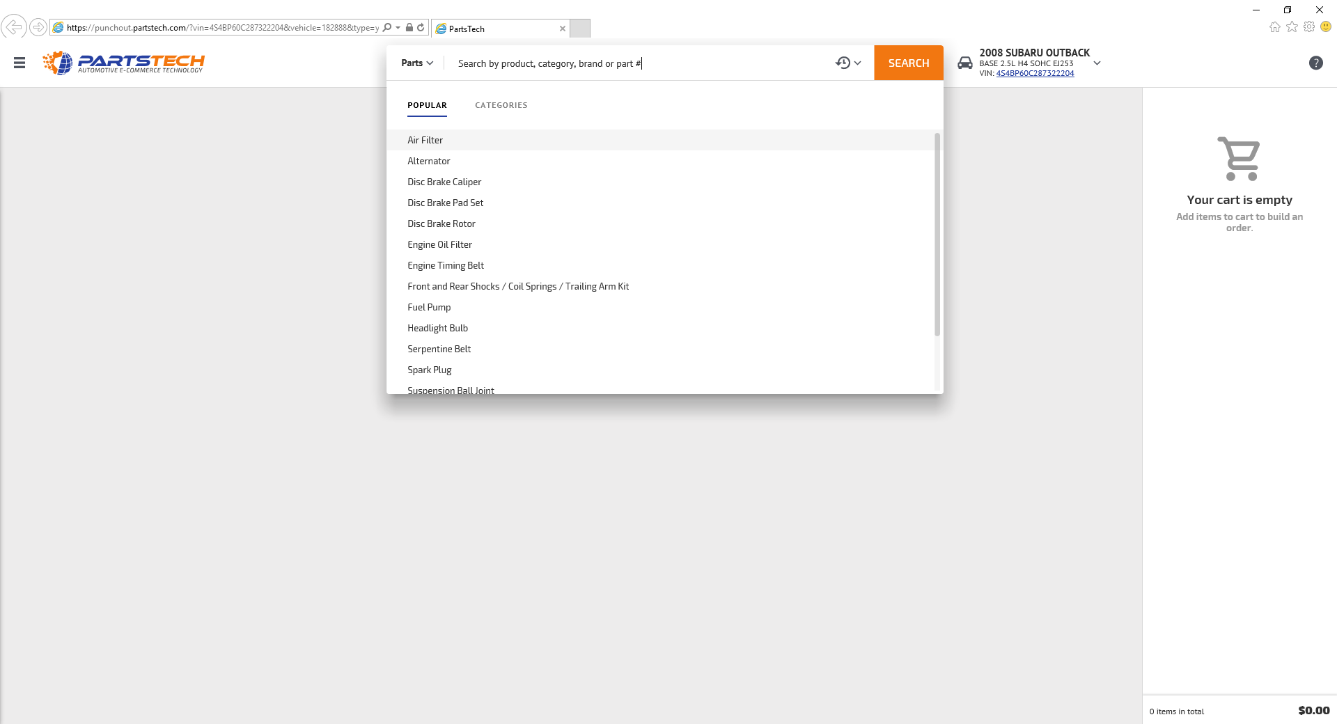 How to Order From PartsTech on / Freedomsoft