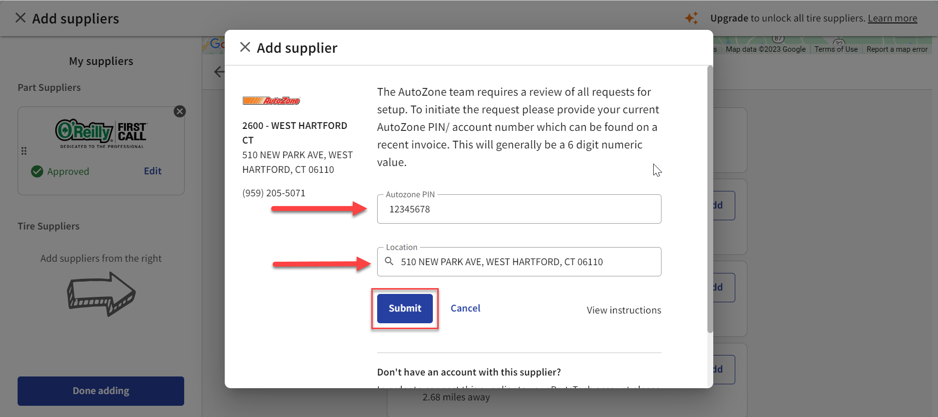 How to set up AutoZone Pro on PartsTech